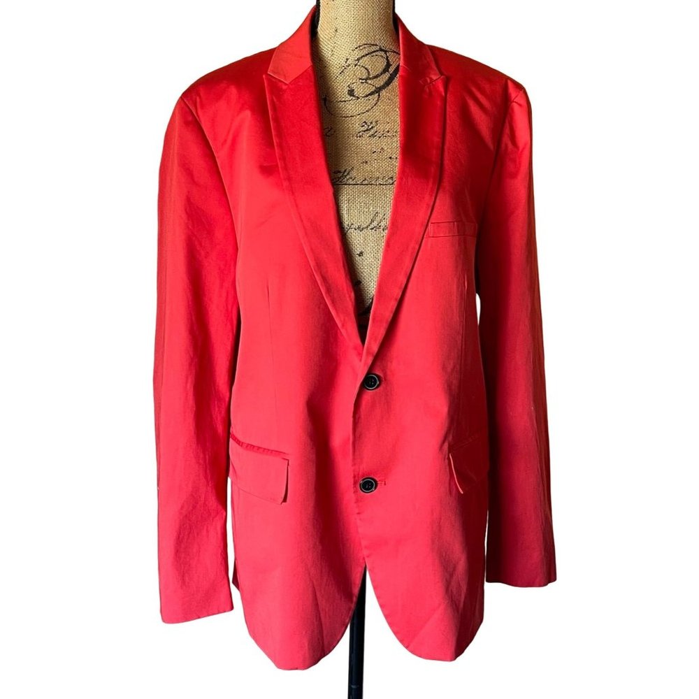 INC International Concepts Womens Blazer Jacket Scarlet NWT XL